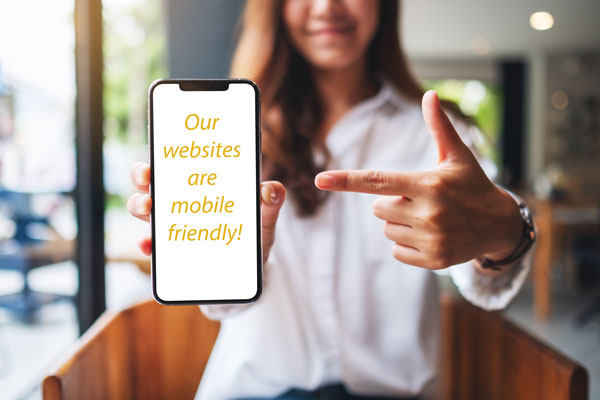 Woman holding mobile phone